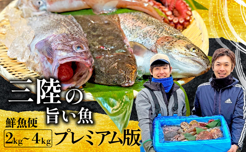 
下処理承ります!三陸の旨い魚 鮮魚便 2kg～4kg【プレミアム版】
