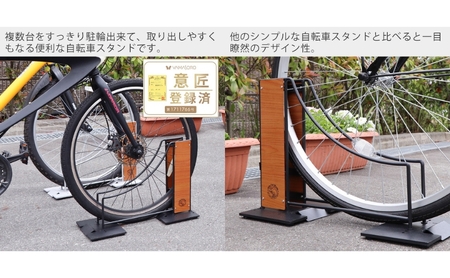 自転車 スタンド Hide Out Works 選べるカラー 自転車スタンド 1台用 サイクルスタンド ディスプレイスタンド 駐輪 駐輪場 屋外 室内 倒れない DIY おしゃれ エクステリア インテ