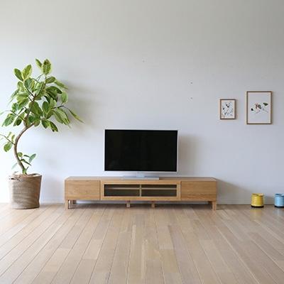 ふるさと納税 筑後市 天然木製 TVボード 幅180cm　レッチェ180TVホワイトオーク材【十年保証】【高野木工】 |  | 03