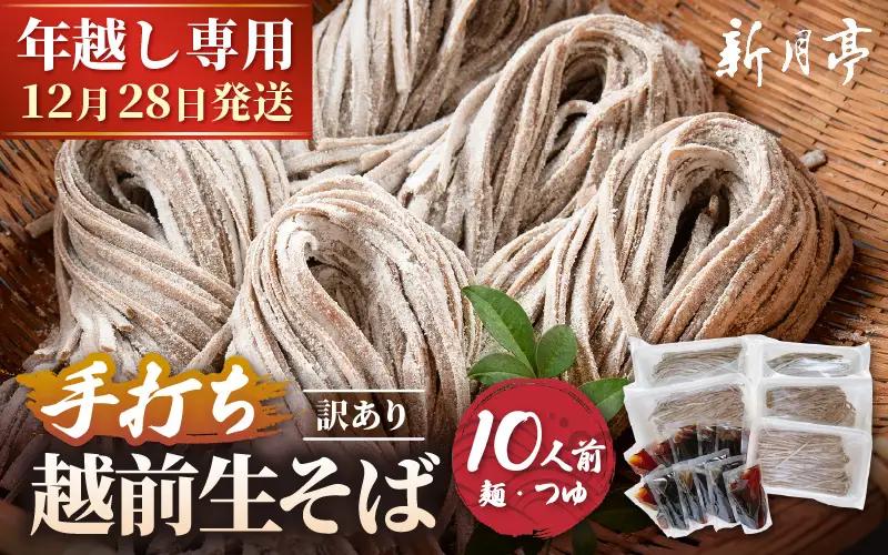 【年越し限定 】越前おろしそば 生そば10人前（つゆ付き）「めん房新月亭」 冷蔵 [e21-a005_12]