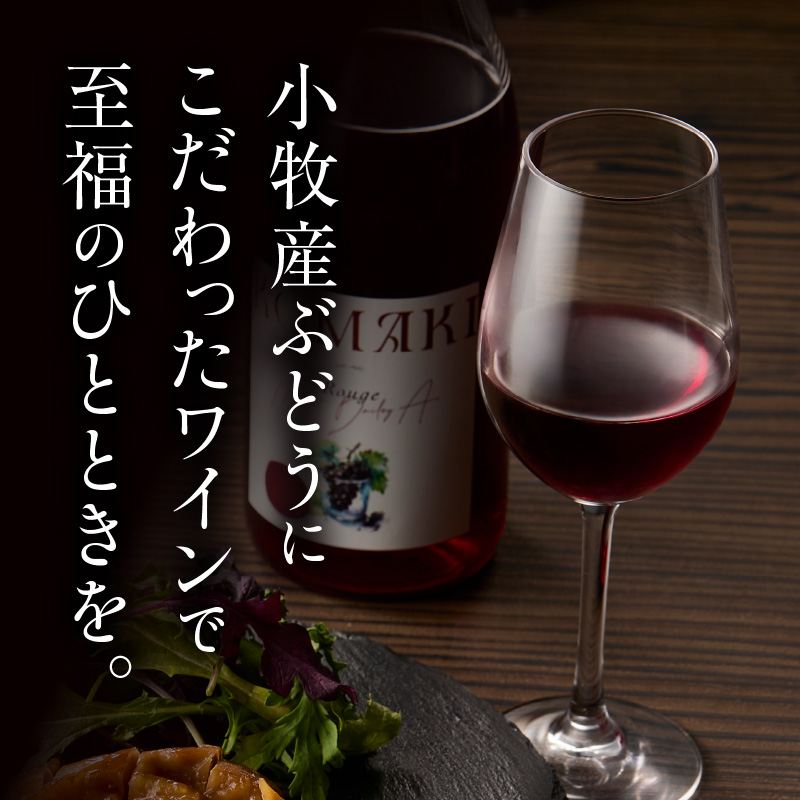 小牧ワイナリー 赤ワイン３本飲み比べセット（小牧産ぶどう100％使用）