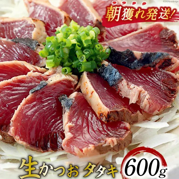朝獲れ 産地直送 冷蔵便 生かつおタタキ 600g タレ付 真空パック [阿部長商店 宮城県 気仙沼市 20564103]