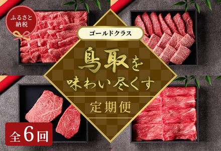 991.【和牛セレブ（鳥取和牛定期便：6回）】ゴールドクラス《検索用ワード:牛肉 すき焼き ステーキ しゃぶしゃぶ 焼き肉 焼肉》