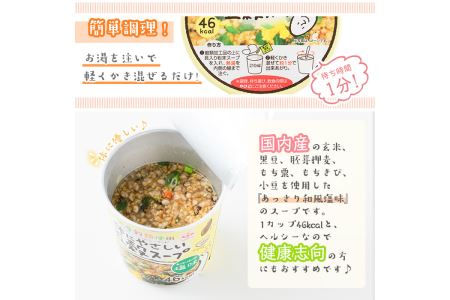 No.518 あっさり和風塩味♪カップ体にやさしい五穀スープ(13g×48個)国産 鹿児島 日置市 特産品 特産 インスタント 常備食 低カロリー ヘルシー 健康 玄米 黒豆 もち粟 もちきび 小豆 