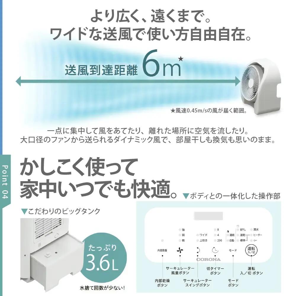 サーキュレーター連動衣類乾燥除湿機（CDSC TYPE）