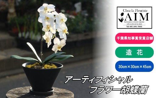 
                  DF008 アーティフィシャルフラワー胡蝶蘭鉢
                