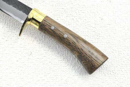 土佐鍛　豆山遊鉈80(真鍮ツバ輪) 土佐オリジナル白鋼