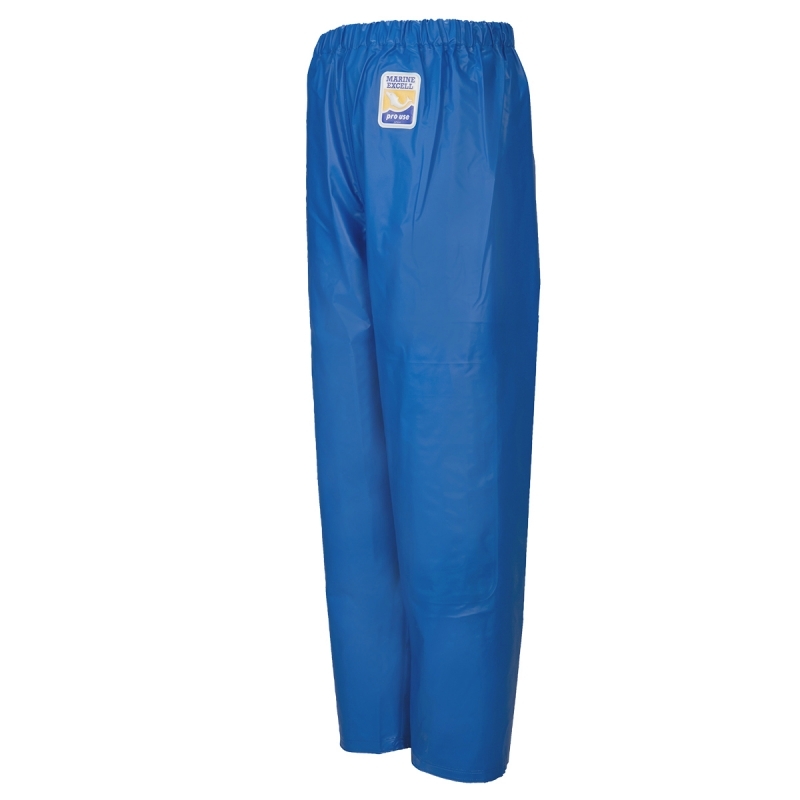 
            マリンエクセル　並ズボン膝当て付　ブルー　12050159【サイズ：4L】 / 防水 水産関係 作業着 作業服【logo124】
          