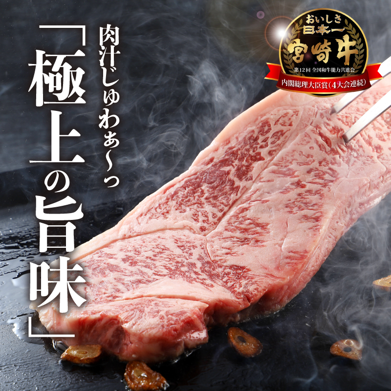 宮崎牛 特上ロースステーキ A4等級以上 600g(300g×2枚) _K16_0009_3
