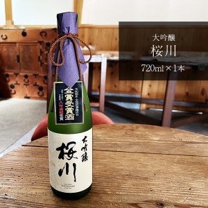 「全国新酒鑑評会 8年連続金賞受賞」 大吟醸 桜川 720ml