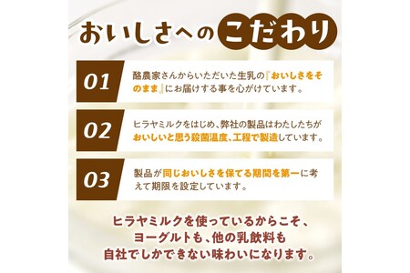 飲むヨーグルト・乳飲料／【振って飲む】酸味控えめ「ヒラヤよーふるヨーグルトセット 20本入り」新鮮ミルクから作る優しい味の乳飲料・飲むヨーグルト詰め合わせ