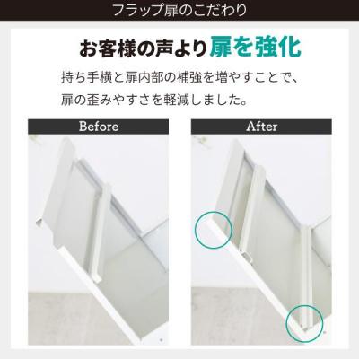 ふるさと納税 三条市 薄型スチールダストボックス 4分別 (ダンパー付)ホワイト [川口工器]【100S009】 |  | 03