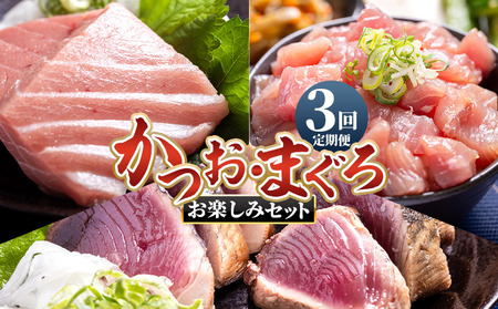 【3回定期便】〈月替わり〉かつお・まぐろ お楽しみセット 魚介 Wnz-0120