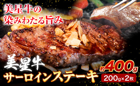 牛肉 サーロインステーキ 美星牛 約400g ハレノヒ良品