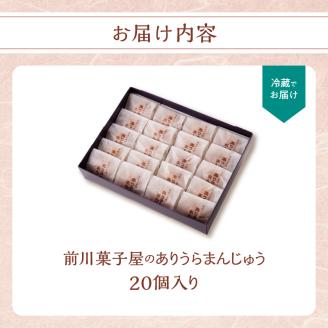 前川菓子屋のありうらまんじゅう（20個入り）