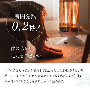 アラジン 遠赤 グラファイトヒーター 2灯 ホワイト 白 CAH-2G10G Aladdin 電気ストーブ 遠赤グラファイト ストーブ ヒーター 電化製品 家電 暖房器具 暖房 冬物家電 リビング 寝