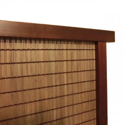 ふるさと納税 富田林市 土肥家具工芸の衝立 木簾108x90タイプ ブラウンxダークブラウン 天然木無垢材のインテリア家具 |  | 02