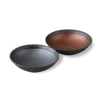 ふるさと納税 長崎県 【波佐見焼】14.5cmボウル2色2個セット 銅器彩【西海陶器】1 11480