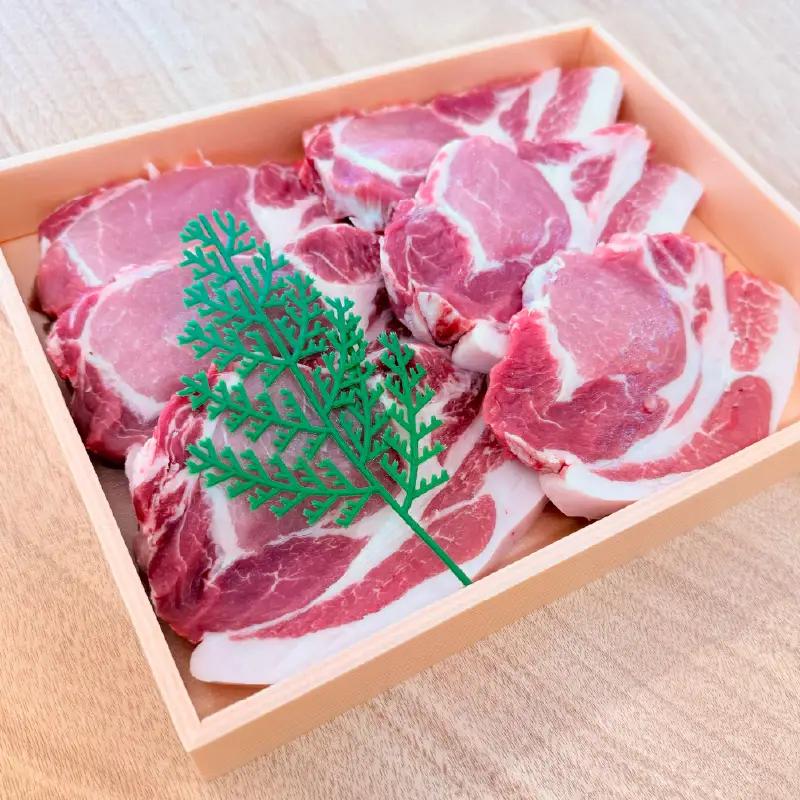 2886 鹿児島産茶美豚ロースとんかつ木箱 1000g KN010-011 肉 豚肉 冷凍