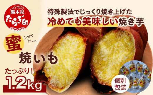 
紅はるか【蜜焼いも】 合計1.2kg <120g個包装 ×10パック> 焼き芋 焼芋 真空袋 真空パック やきいも しっとり 甘～い さつまいも おやつ 夜食 常温 042-0581
