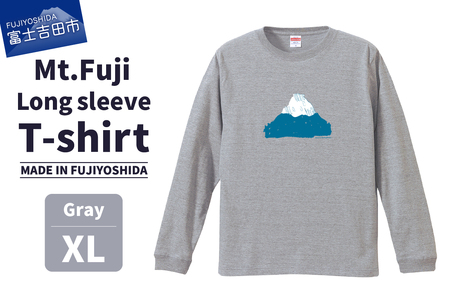 Mt.Fuji Long sleeve T-shirt 《MADE IN FUJIYOSHIDA》Gray XLサイズ