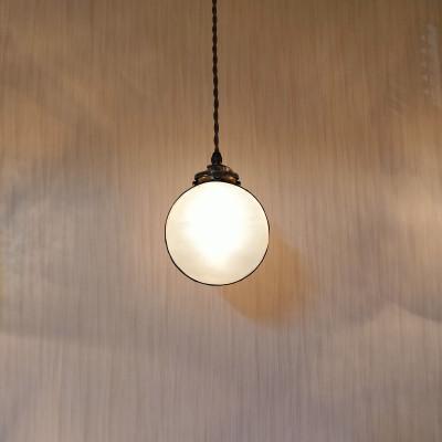 ふるさと納税 基山町 ステンドグラス【望月ペンダントランプ】USA　ドイツ製ガラス使用　電球付き