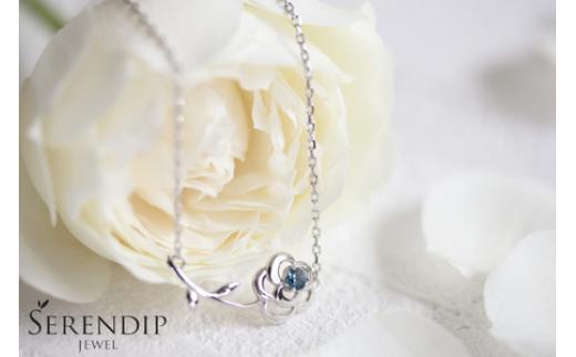 Blue Rose Pt トパーズ ネックレス レディース ジュエリー アクセサリー