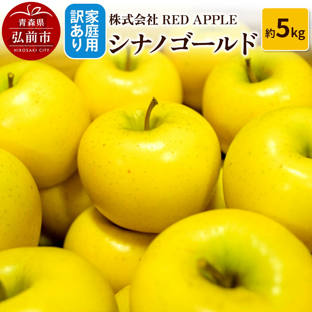 【ふるさと納税】【寄附金額見直しました】りんご【訳あり】家庭用 シナノゴールド 約5kg