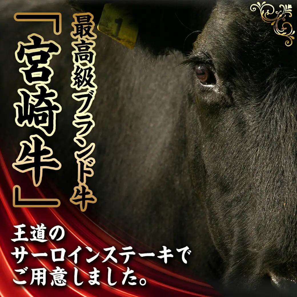 宮崎牛サーロインステーキ200g×2枚〔AC-5403〕_(都城市) 牛肉 ブランド牛 都城産宮崎牛 (A4ランク) サーロイン 霜降り 4等級 ギフト 贈答用