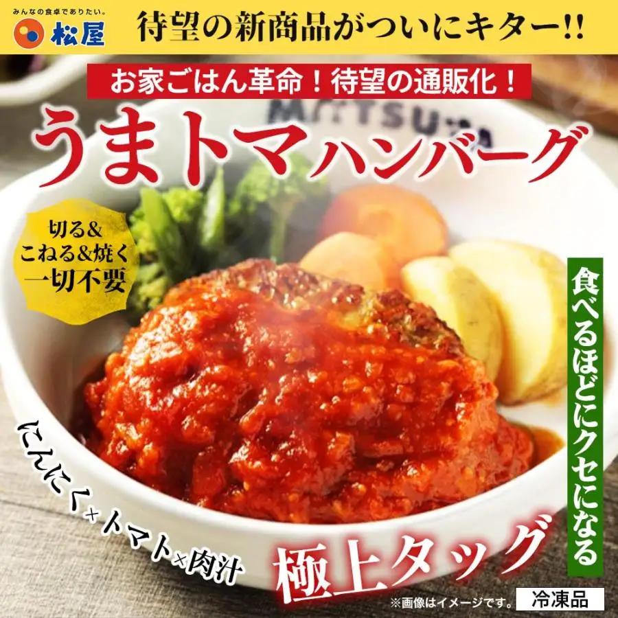 松屋 鉄板焼きハンバーグ20食セット うまトマ＆ブラウン2種ソース | ハンバーグ