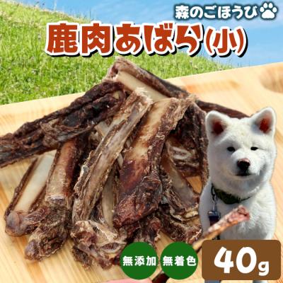 ふるさと納税 設楽町 天然素材100% 国産 鹿 あばら小 40g 犬 猫 ペットフード ペット おやつ 骨