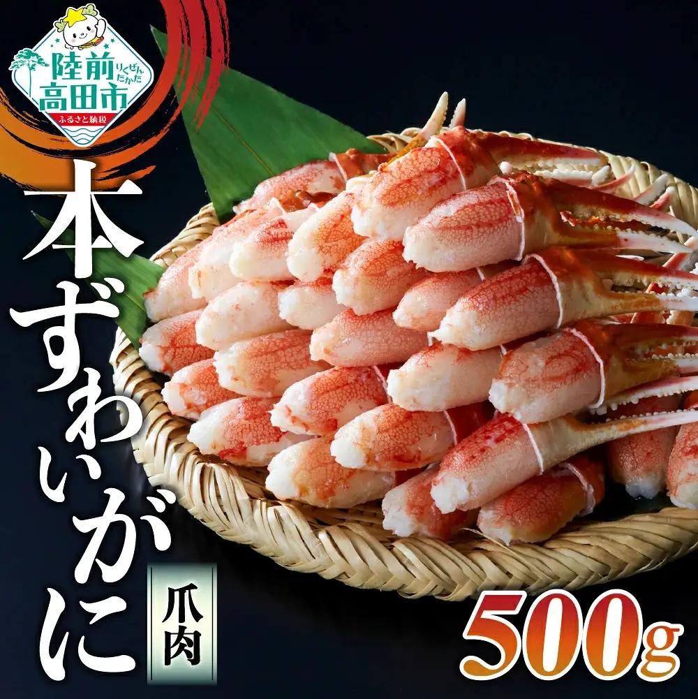 カニ ボイル本ズワイガニ爪肉 500g 【お手軽】 ｽﾞﾜｲｶﾞﾆｽﾞﾜｲｶﾞﾆｽﾞﾜｲｶﾞﾆ