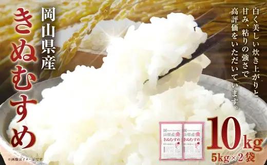 【 令和7年産 】 岡山県産 きぬむすめ 10kg （ 5kg × 2袋 ） 甘み 粘り 食味 特A お米 米 こめ コメ 白飯 飯 ご飯 ブランド米 ブランド 国産 白米 おにぎり