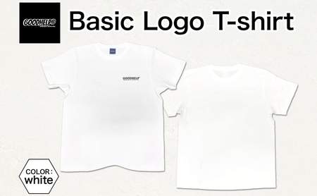 GOODHELP Basic Logo T-shirt white Tシャツ 半袖  洋服 ファッション ストリート ストリート感 ユニセックス ロングスリーブTシャツ ティーシャツ ストリートカルチャー ホワイト 白 シンプル スタイリッシュ 送料無料 神奈川県 寒川町