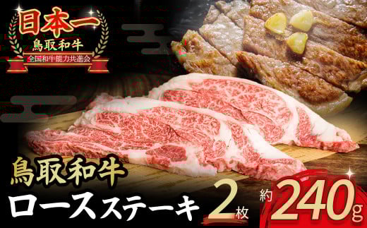 鳥取和牛 ロースステーキ 2枚 (240g) 国産 ブランド牛 牛肉 ステーキ 希少 和牛 黒毛和牛 肉 ロース 冷凍 鳥取県 倉吉市 KR136