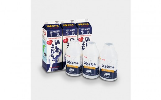 
                  のとそだちセット（牛乳1000ml×3・のむヨーグルト500ml×3）
                