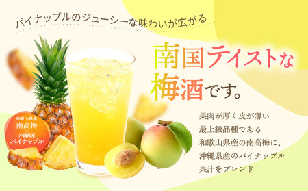 紀州の梅酒とパイナップル 約720ml ・完熟みかん梅酒 約720ml セット