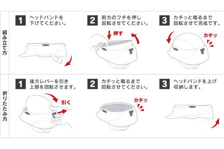 【防災用】【厚生労働省　適合品】回転式折りたたみヘルメット　Crubo130　ホワイト　【災害時 災害対策 防災 地震 安心安全 防災グッズ 備え 備蓄】(CP201)