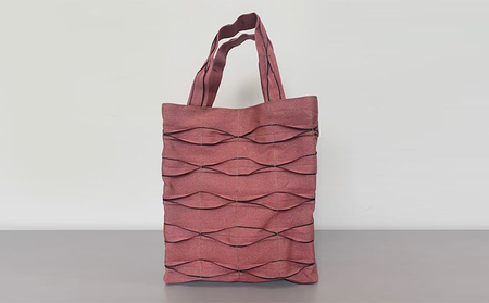 畳屋さんのヘリバッグ【手さげ（横はぎ）】 赤