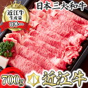 【ふるさと納税】【カメチク】近江牛すき焼きしゃぶしゃぶ用【700g】【牛肉】【牛】【A4】【A5】【牛丼】【国産】