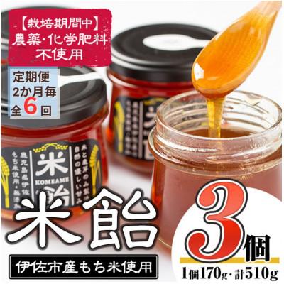 ふるさと納税 伊佐市 【2ヵ月毎定期便】米飴(計510g・170g×3個)　伊佐市産もち米使用全6回