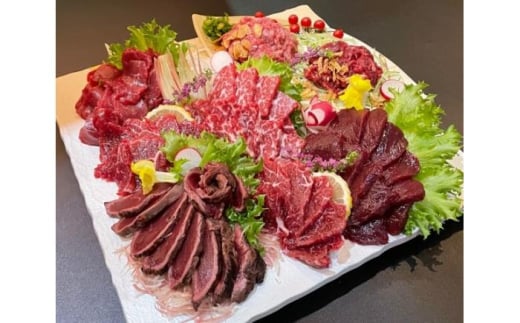 馬刺し 部位堪能 7種 食べ比べ ブロック 計約540g【株式会社 千興ファーム】 [AYAF019]