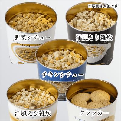 ふるさと納税 あま市 25年保存の美味しい備蓄食(非常食)　サバイバルフーズ　小缶バラエティセット(15食相当) |  | 02