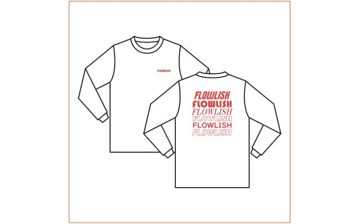 【Mサイズ】FLOWLISH GUNMA ロングTシャツ ｜3人制バスケ 女子 プロ バスケ バスケットボール 女子チーム チームグッズ スポーツ 応援 グッズ 群馬県 前橋市