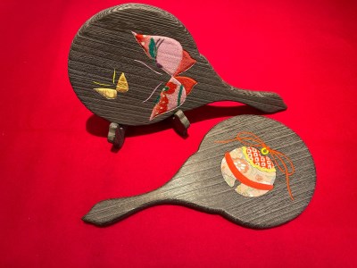 【箱長】手鏡（中）(柄：蝶)