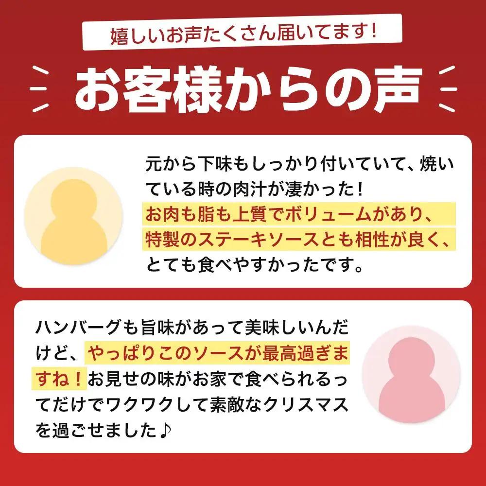 あさくま　学生ハンバーグ詰合せ ステーキ形状のハンバーグ