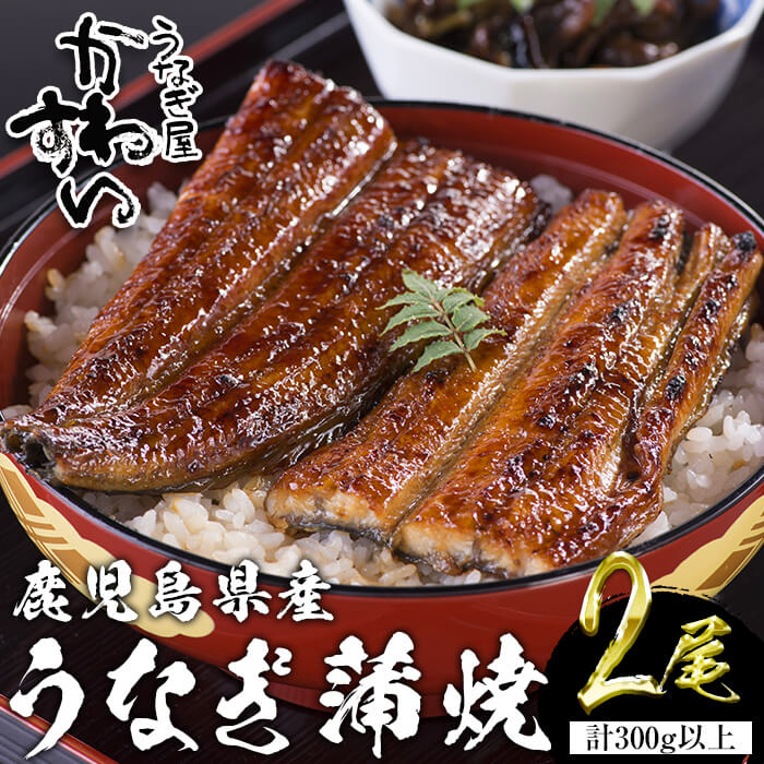 【ふるさと納税】＜うなぎ屋かわすい＞【OPEN記念！きざみ鰻セット！】鹿児島県産 国産うなぎ蒲焼 (計375g以上 / 1本あたり150～169g×2本・計300g以上 ＆ きざみ鰻 75g) タレ入り 鰻 ウナギ うなぎ うな重 ひつまぶし かばやき 国産 鹿児島県産 冷凍 かわすい 【川口水産】