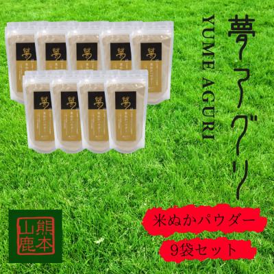 ふるさと納税 山鹿市 米ぬかパウダー9袋入り【株式会社夢アグリ】《山鹿市》