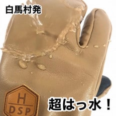 DSPグローブ 撥水スリーフィンガー ブラウン L スキー・スノーボード兼用グローブ(GS-TH)