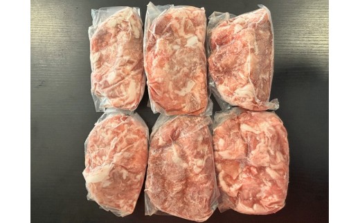 とちぎゆめポーク 豚小間 300g×6P
